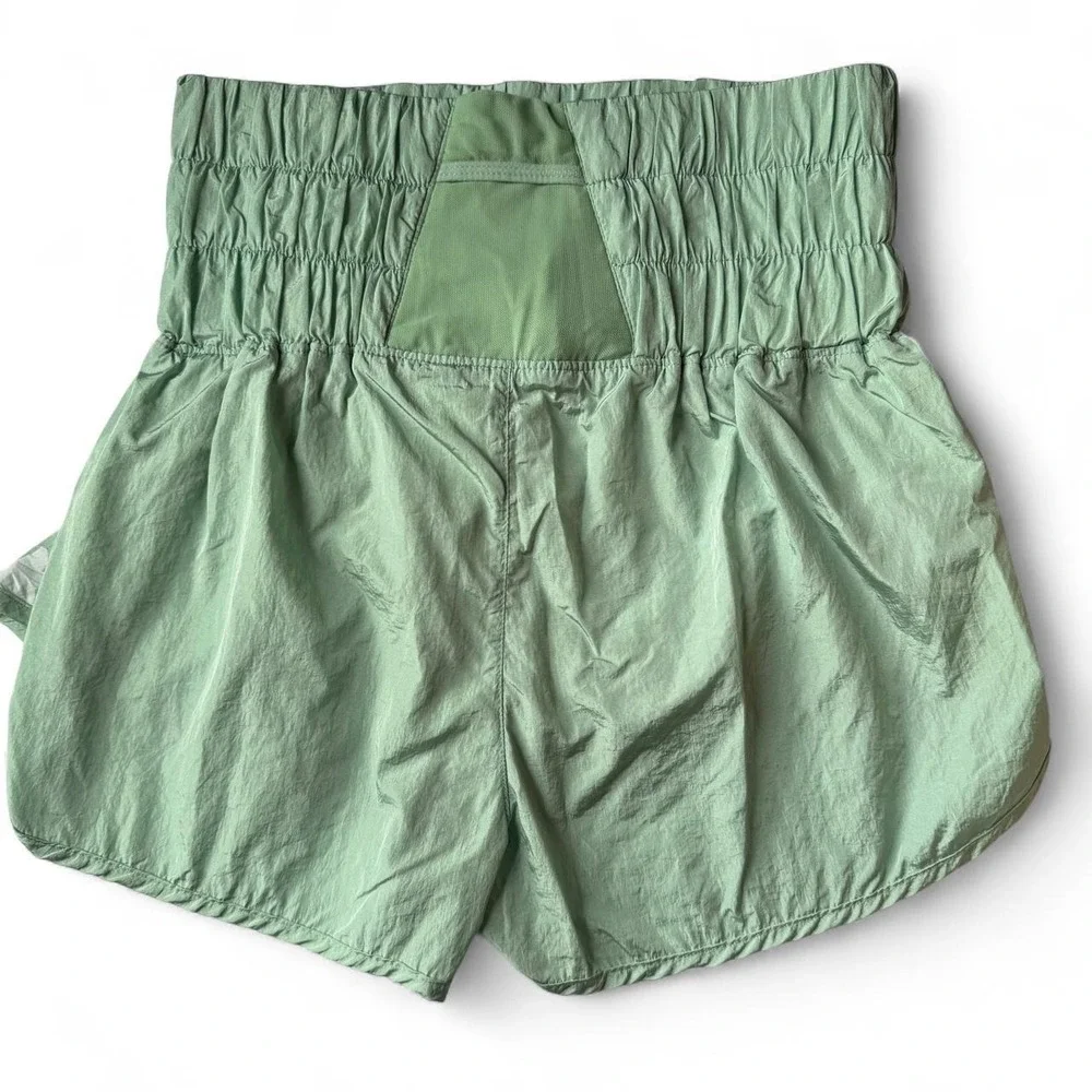 Free People FP Movement The Way Home Logo Shorts Mint Green S